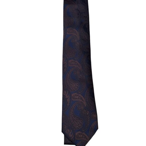 NWT Brunello Cucinelli Silk Paisley Tie - Picture 2 of 5